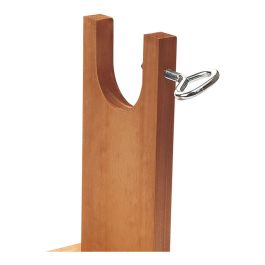 San Ignacio Jamonero Modelo Jaén de Acero y Madera de Pino para Corte Horizontal 23x40x16cm