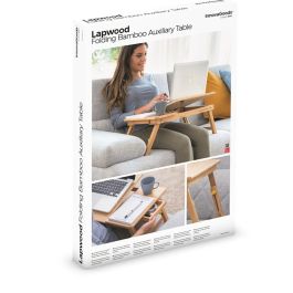 Mesa Plegable Auxiliar de Bambú Lapwood InnovaGoods