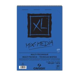 Bloc De Dibujo Canson Xl Mix Media Textured Con Espiral Grano Medio A3 300G 30H (Set de 5) Precio: 70.89000048. SKU: B1JMHH9XE5