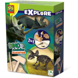 SES Creative Excavación 2 en 1 Dinosaurios y Esqueletos Triceratops para Niños a partir de 5 Años Precio: 25.7900005. SKU: B1AFNCEVCD