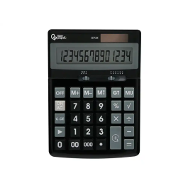 Liderpapel xf31 Calculadora Sobremesa 14 Dígitos Solar y Pilas Color Negro 170x122x35 mm
