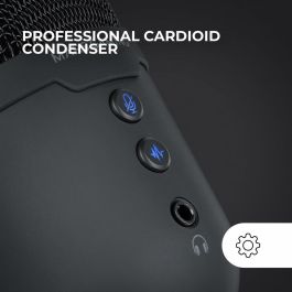 Mars Gaming MMIC-CX Micrófono USB de Estudio Alta Definición 196kHz/24 bits Cancelación Ruido Streaming Gaming Podcasting ARGB Flow