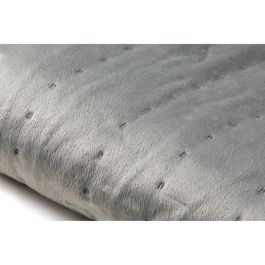 Calentador de cama eléctrico DOMO para 2 personas - 6 niveles de calor - Promueve la relajación - Polar de franela - 160x140 cm - Gris