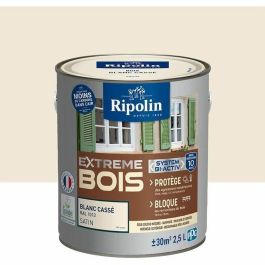 Ripolin RIP3174269077770 Pintura para madera Extreme Blanco roto RAL 1013 satinado 2,5 L