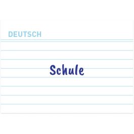 Herlitz Karteikarte A8 Vokabeln liniert weiß Bl.Engel 100er