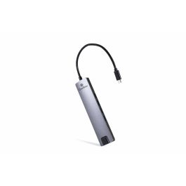 CoolBox COO-DOCK-01 Base Docking Station USB-C 9 Puertos con HDMI, Ethernet Gigabit, 3x USB 3.0, Lector SD/MicroSD, Carga PD, Aluminio Gris para Portátil Precio: 37.50000056. SKU: S0235316
