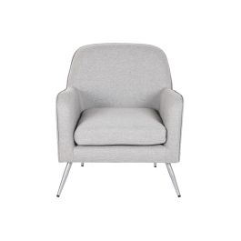 Sillon Chic DKD Home Decor Gris Plateado 68 x 81 x 71 cm