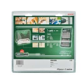 BOSCH 2607017655 - Juego de destornilladores con portapuntas Mini X-Lin de 41 puntas