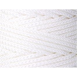 Cordón trenzado poliéster granete blanco, calibre 6 mm x 200 m Cordón trenzado poliéster granete blanco, calibre 6 mm x 200 m