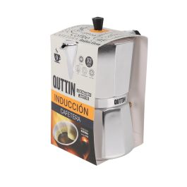 Quttin Cafetera de Aluminio para 9 Servicios con Inducción (6 Unidades)