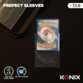 Konix AAAPQ89576 Fundas Perfect Sleeves para cartas, 100 bolsillos transparentes, compatible con Magic The Gathering, Pokémon