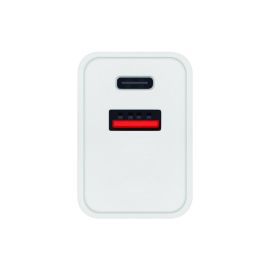 Phoenix Technologies Cargador Dual Ultra Rápido 20W USB-C y USB 3.0. Carga Móviles, Smartphones, Tablets, Compatible iPhone 12.