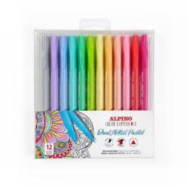 Alpino Rotuladores Dual Artist Pastel Color Experience, Doble Punta Fina-Pincel, Estuche 12 Ud Precio: 4.88999962. SKU: B12XK2BXAD