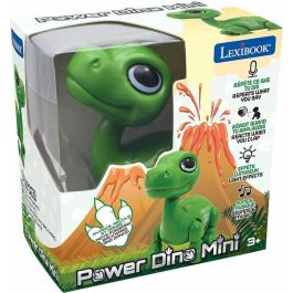 Lexibook Power Puppy Mini Robot Dinosaurio con Efectos de Luz y Sonido, Control de Aplausos, Repetición
