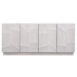 Aparador DKD Home Decor Blanco Crema Madera de mango 180 x 40 x 80 cm Aparador DKD Home Decor Blanco Crema Madera de mango 180 x 40 x 80 cm