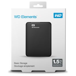 Western Digital WD Elements Portable disco duro externo 1500 GB Negro WDBU6Y0015BBK-WESN