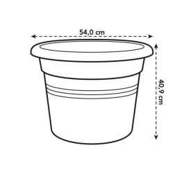 Elho ELH8711904149239 Jardinera Green Basics Cilinder 55, Negra, Ø 54 x H 41 cm, para Exterior, 100% Reciclada Elho ELH8711904149239 Jardinera Green Basics Cilinder 55, Negra, Ø 54 x H 41 cm, para Exterior, 100% Reciclada