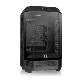 Thermaltake The Tower 300 Micro Torre para PC de Sobremesa Negra con 2 Ventiladores Superiores de 140 mm Preinstalados