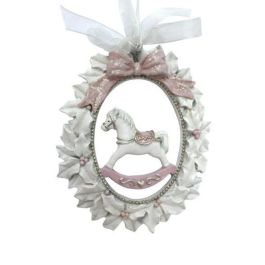DKD Home Decor Figura Decoración Navidad Fantasía de Resina para Colgar, 9x7x1 cm - Set 6 Unidades Surtidas