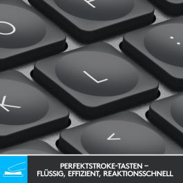 Logitech MX Keys Mini Teclado Inalámbrico Bluetooth Retroiluminado QWERTZ DE Grafito