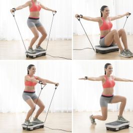 Plataforma Vibratoria de Entrenamiento con Accesorios y Guía de Ejercicios Vybeform InnovaGoods
