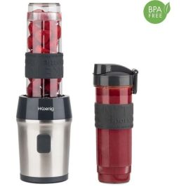 H.KoeNIG SMOO9 Mini licuadora personal 300W con 2 botellas de viaje 570ml, 4 cuchillas de acero inoxidable y cuerpo cepillado Precio: 51.89000058. SKU: B1DYYH5LF8