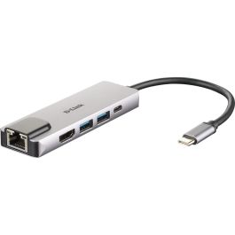 D-Link Hub M520 - 2x USB 3.0, HDMI 4K, USB-C con Power Delivery 60W, Puerto Ethernet Gigabit, Compatible con Mac/Windows/Linux Precio: 62.50000053. SKU: S55101018