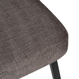 Silla Gris Tejido-Metal Decoración 42,50 X 55 X 77,50 cm