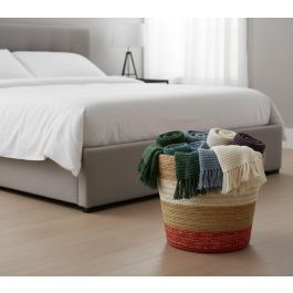 Inde Cesta Cónica de Seagrass para Almacenamiento, 30 cm