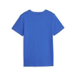 Camiseta de Manga Corta Infantil Puma Ess+ 2 Col Logo Azul