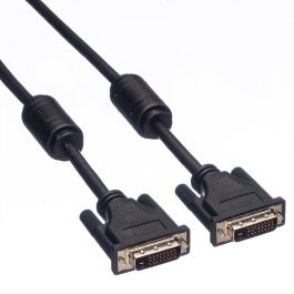 ROLINE 11.04.5556 Cable DVI-D Dual Link Macho-Macho 7.5m Negro Magnéticamente Protegida