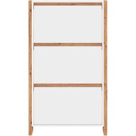 Denver Zapatero 49A DENVER003994 Blanco / Roble 70 x 25 x 125 cm