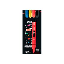 Rotulador Liderpapel Acrylic Base Agua Todo Tipo De Superficie Punta Redonda 3 mm Caja De 4 Unidades Colores Rotulador Liderpapel Acrylic Base Agua Todo Tipo De Superficie Punta Redonda 3 mm Caja De 4 Unidades Colores