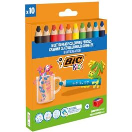 BIC Estuche lápices multisuperficie blister 10uds, triangular, 3 en 1, colorear, cera y acuareable, 515276 Precio: 28.49999999. SKU: B14A2CH78B