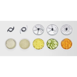 Severin KM3892 Robot de Cocina Multifunción - 1200W - Acero Inoxidable y Negro - Batidora 1.5L - 2 Velocidades + Pulso