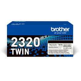 BROTHER pack de 2 cartuchos deToner negro de larga duracion tn2320twin/TN2320TWIN