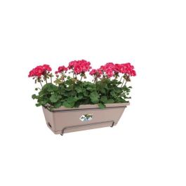 Balconiere Elho Barcelona Allin1 50 - Marrón - L 50 x B 28 x H 19 cm - Balcón exterior - 100% reciclado Balconiere Elho Barcelona Allin1 50 - Marrón - L 50 x B 28 x H 19 cm - Balcón exterior - 100% reciclado