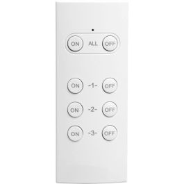 Pack de 2 enchufes con mando a distancia para exterior + mando a distancia - GAO - 230 V - Negro