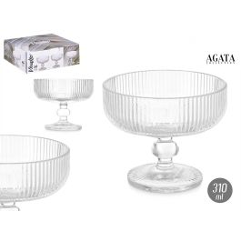 Copa Helado Transparente Rayas 310Ml Vivalto 12X9CM (24 Unidades) Precio: 40.49999954. SKU: B1E3ADQMRH