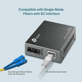 Omada MC210CS Conversor de Medios Gigabit Fibra Monomodo 1000BASE-LX a Ethernet 1000BASE-T 1310nm Conector SC 15km