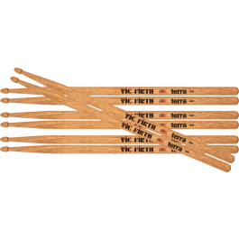 Vic Firth Baquetas American Classic Terra 5B (Pack 4)