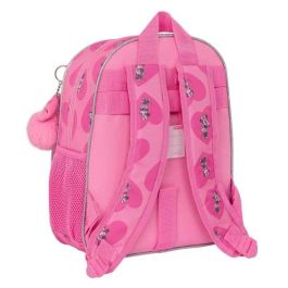 Mochila Escolar Minnie Mouse Loving Rosa 28 x 34 x 10 cm