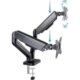 TooQ DB5132TNR-B Soporte de Mesa para 2 Monitores 17-32" hasta 9kg, Giratorio, Inclinable, VESA 75x75 100x100, Negro TooQ DB5132TNR-B Soporte de Mesa para 2 Monitores 17-32" hasta 9kg, Giratorio, Inclinable, VESA 75x75 100x100, Negro