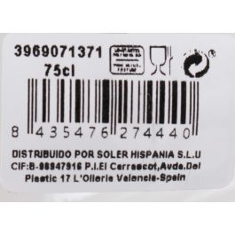 Inde Botella de Vidrio 75 cl con Tapón Hermético "Meca" (6 Unidades)