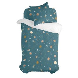 Juego de funda nórdica HappyFriday Mini universe Multicolor Cama de 80 2 Piezas