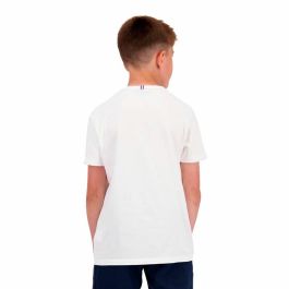Camiseta de Manga Corta Infantil Le coq sportif Ess N°1 Enfant New Blanco