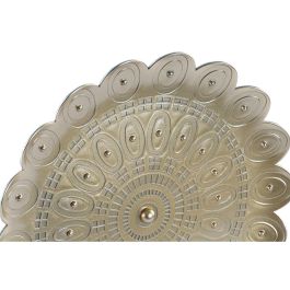 DKD Home Decor Decoración de Pared Moderna Polipropileno Blanco Dorado - Set de 3 Piezas 35x35x2 cm - Pack de 2 Surtido