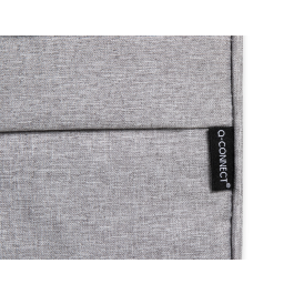 Q-connect Funda para Portátil 15,6'' con Asas Retractiles, Cremallera y 3 Bolsillos Exteriores, Gris