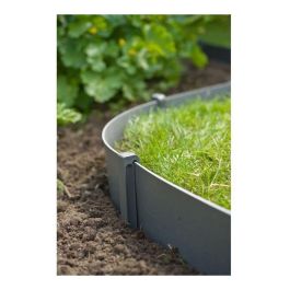 NATURALEZA Anclajes para Borde de Jardín, Lote de 10 Unidades, Polipropileno Gris - H19.5 x 1.9 x 1.8 cm