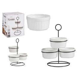 Set 3 Bols Redondos Blancos Con Estante 250Ml Vessia 17X24CM (12 Unidades) Precio: 135.9900003. SKU: B16WJ5HTXT